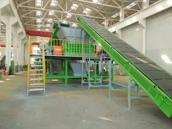 Scrap Tyre Recycling Plant Truck Tire Car Tire Cut to Tdf